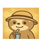 キラキラだけど動かぬナマケモノ@SFW（個別スタンプ：27）