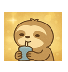 キラキラだけど動かぬナマケモノ@SFW（個別スタンプ：28）