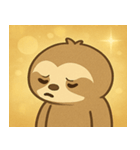 キラキラだけど動かぬナマケモノ@SFW（個別スタンプ：30）