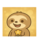 キラキラだけど動かぬナマケモノ@SFW（個別スタンプ：32）