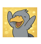 キラキラ無言のハシビロコウ@SFW（個別スタンプ：3）