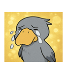 キラキラ無言のハシビロコウ@SFW（個別スタンプ：4）
