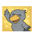 キラキラ無言のハシビロコウ@SFW（個別スタンプ：5）