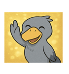 キラキラ無言のハシビロコウ@SFW（個別スタンプ：6）