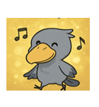 キラキラ無言のハシビロコウ@SFW（個別スタンプ：12）
