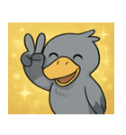 キラキラ無言のハシビロコウ@SFW（個別スタンプ：13）