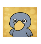 キラキラ無言のハシビロコウ@SFW（個別スタンプ：19）