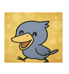 キラキラ無言のハシビロコウ@SFW（個別スタンプ：24）