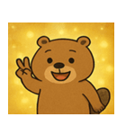 キラキラ働きビーバー@SFW（個別スタンプ：13）