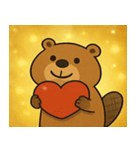 キラキラ働きビーバー@SFW（個別スタンプ：14）