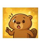 キラキラ働きビーバー@SFW（個別スタンプ：19）