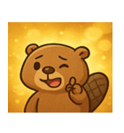 キラキラ働きビーバー@SFW（個別スタンプ：20）