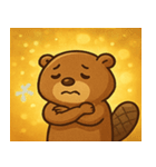 キラキラ働きビーバー@SFW（個別スタンプ：27）