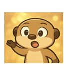 キラキラ警戒マングース@SFW（個別スタンプ：3）