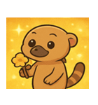 キラキラ警戒マングース@SFW（個別スタンプ：32）