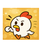 キラキラだけどポンなニワトリ@SFW（個別スタンプ：6）