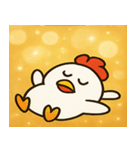 キラキラだけどポンなニワトリ@SFW（個別スタンプ：7）