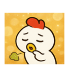 キラキラだけどポンなニワトリ@SFW（個別スタンプ：9）