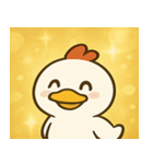 キラキラだけどポンなニワトリ@SFW（個別スタンプ：17）