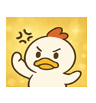 キラキラだけどポンなニワトリ@SFW（個別スタンプ：18）