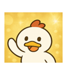 キラキラだけどポンなニワトリ@SFW（個別スタンプ：19）