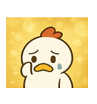 キラキラだけどポンなニワトリ@SFW（個別スタンプ：20）