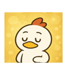 キラキラだけどポンなニワトリ@SFW（個別スタンプ：21）