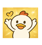 キラキラだけどポンなニワトリ@SFW（個別スタンプ：22）