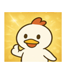 キラキラだけどポンなニワトリ@SFW（個別スタンプ：23）