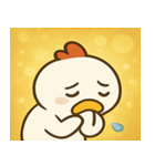 キラキラだけどポンなニワトリ@SFW（個別スタンプ：24）