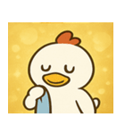 キラキラだけどポンなニワトリ@SFW（個別スタンプ：25）