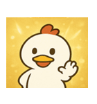 キラキラだけどポンなニワトリ@SFW（個別スタンプ：26）