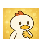 キラキラだけどポンなニワトリ@SFW（個別スタンプ：27）