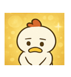 キラキラだけどポンなニワトリ@SFW（個別スタンプ：28）