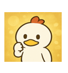キラキラだけどポンなニワトリ@SFW（個別スタンプ：29）