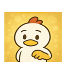 キラキラだけどポンなニワトリ@SFW（個別スタンプ：30）