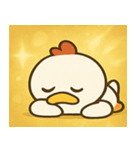 キラキラだけどポンなニワトリ@SFW（個別スタンプ：32）