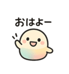 ふんわりもちもち♡にじ色ころりん（個別スタンプ：1）