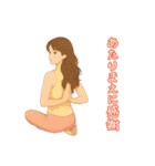 ヨガちょっとやりたいかも（個別スタンプ：29）