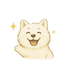 サモエド犬で感情と日常使い（個別スタンプ：15）