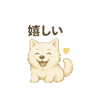 サモエド犬で感情と日常使い（個別スタンプ：17）