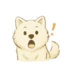 サモエド犬で感情と日常使い（個別スタンプ：21）