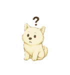 サモエド犬で感情と日常使い（個別スタンプ：28）