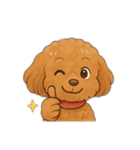 表情で話せるトイプードル（個別スタンプ：2）