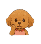 表情で話せるトイプードル（個別スタンプ：26）