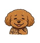 表情で話せるトイプードル（個別スタンプ：30）