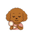 表情で話せるトイプードル（個別スタンプ：33）