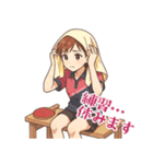 卓球 女子 部活 スポーツ (小)（個別スタンプ：4）