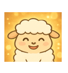 キラキラモコモコひつじ@SFW（個別スタンプ：1）