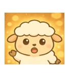 キラキラモコモコひつじ@SFW（個別スタンプ：3）